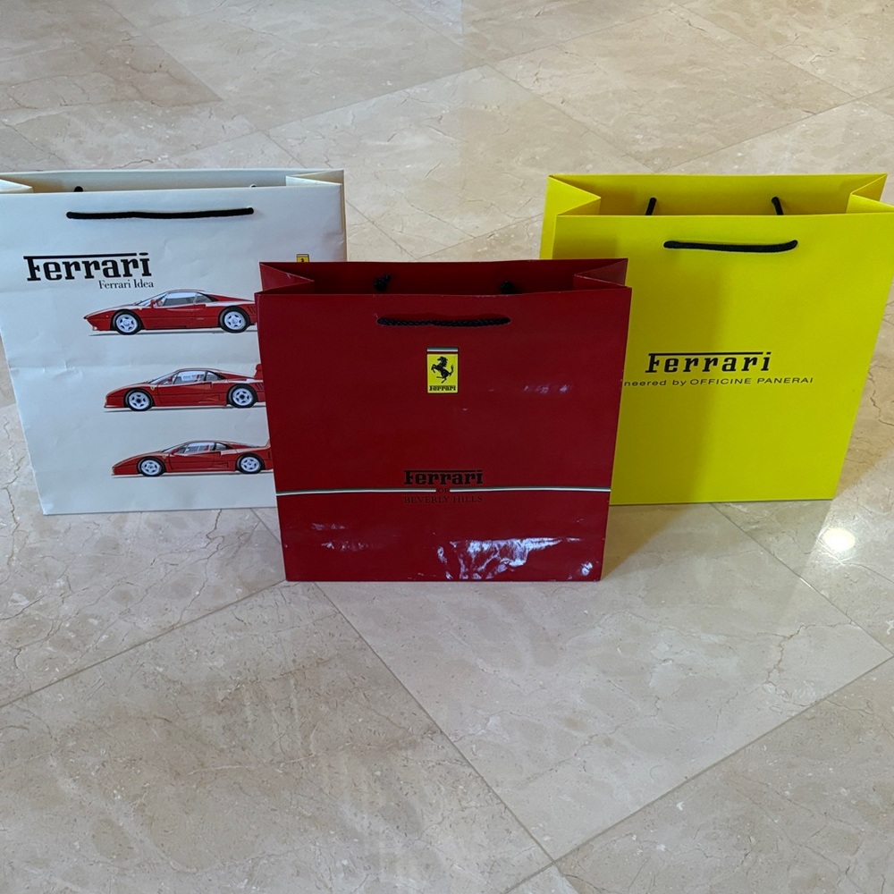 Ferrari Beverly Hills Gift Bags.